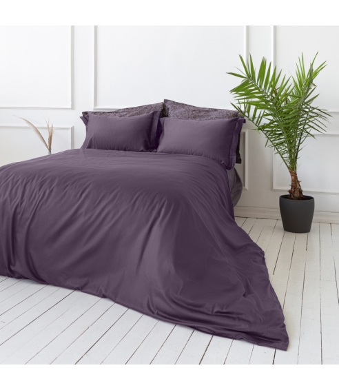 Premium satin påslakanset „Mauve“. Satin påslakan