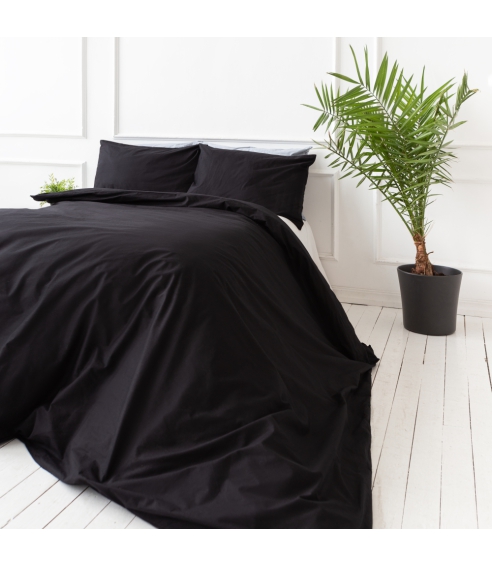 Premium satin påslakanset „Midnight“. Satin påslakan