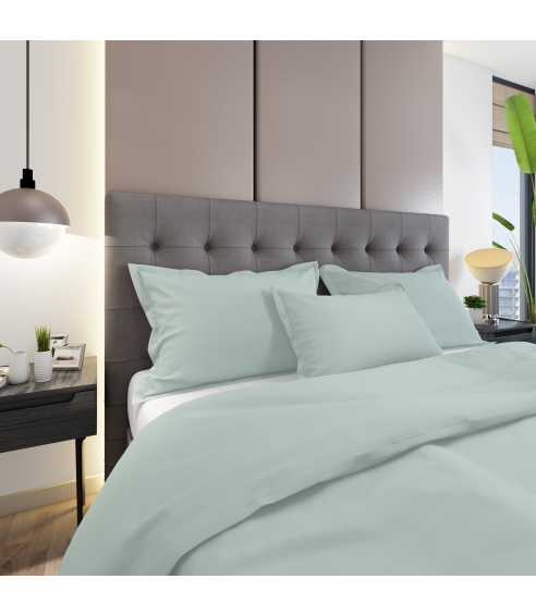 Premium satin påslakanset „Mint“. Satin påslakan