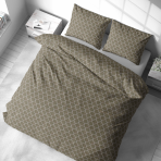 Premium satin påslakanset „Morocco forest grey“. Påslakanset 135x200, 140x200 cm, 200x200 cm, 200x220 cm, 240x220 cm