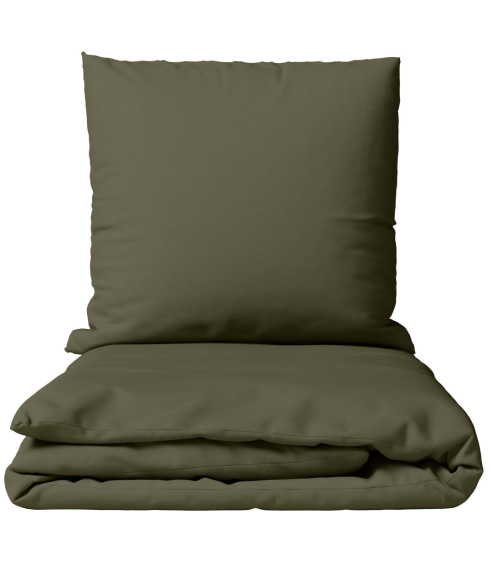 Premium satin påslakanset „Moss green“. Satin påslakan