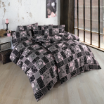 Premium satin påslakanset „Pablo Pink“. Påslakanset 135x200, 140x200 cm, 200x200 cm, 200x220 cm