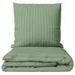 Premium satin påslakanset „Pistachio Stripe Sateen“. Påslakanset 150x210, 140x200 cm, 150x200 cm, 160x200 cm, 180x200 cm, 200x200 cm, 200x220 cm, 240x220 cm. Grönaktigt bäddset med subtilt randigt mönster Premium satin påslakanset „Pistachio Stripe Sateen“. Påslakanset 150x210, 140x200 cm, 150x200 cm, 160x200 cm, 180x200 cm, 200x200 cm, 200x220 cm, 240x220 cm. Grönaktigt bäddset med subtilt randigt mönster