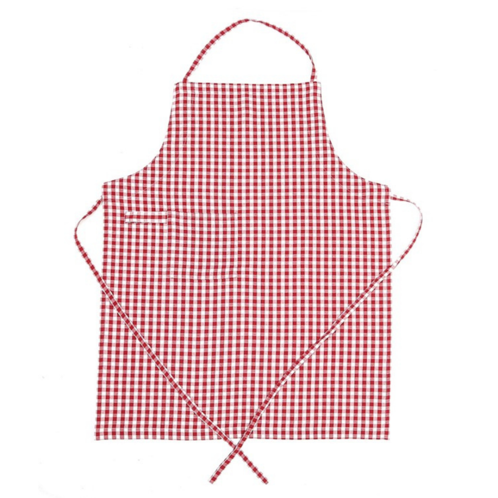 Förkläde „Ulla apron“. Förkläden. Rödvit rutig förkläde med klassiskt småskaligt rutmönster Förkläde „Ulla apron“. Förkläden. Rödvit rutig förkläde med klassiskt småskaligt rutmönster