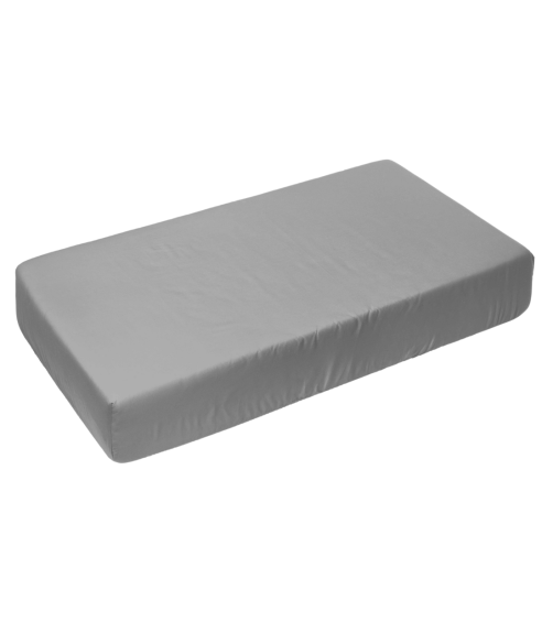 Satinlakan „Silver glow“. Lakan utan resår