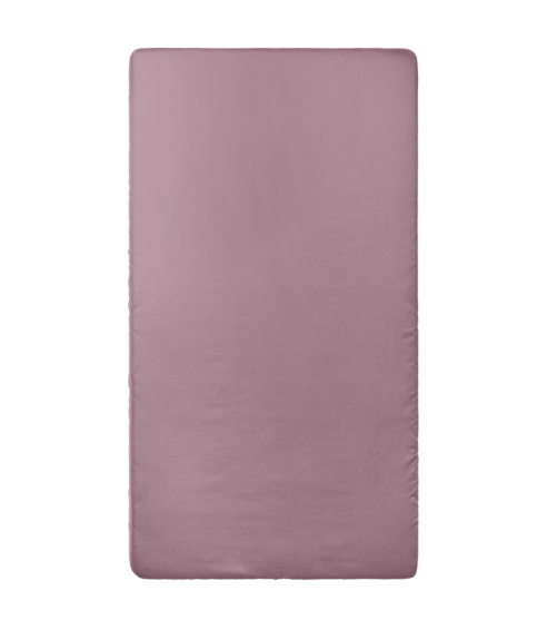 Satinlakan „Dusty pink glow“. Lakan utan resår