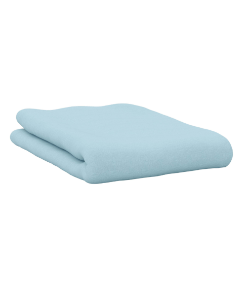 Satinlakan „Ice blue“. Lakan utan resår