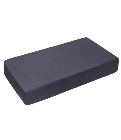 Satin dra-på-lakan „Graphite glow“. Dra på lakan