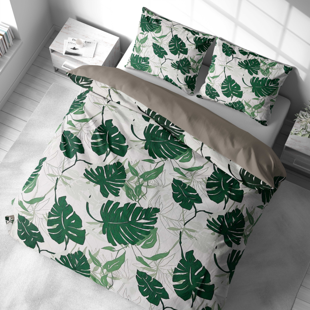 Satin örngott „Urban Jungle“. Örngott 50×70 Satin örngott „Urban Jungle“. Örngott 50×70