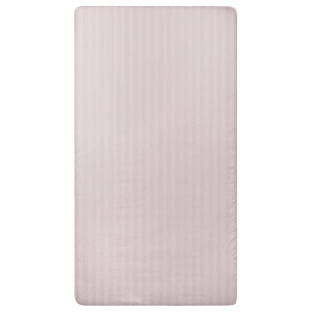 Satinlakan „Seashell Pink Stripe Satin flat sheet“, 150x220 cm, 200x220 cm, 220x240 cm