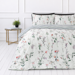 Satin påslakanset „Caroline“. Sängkläder 155x200, 140x200 cm, 150x200 cm, 160x200 cm, 180x200 cm, 200x200 cm, 200x220 cm. Pastellgrönt sängkläderset med mångfärgade blommor. Satin påslakanset „Caroline“. Sängkläder 155x200, 140x200 cm, 150x200 cm, 160x200 cm, 180x200 cm, 200x200 cm, 200x220 cm. Pastellgrönt sängkläderset med mångfärgade blommor.