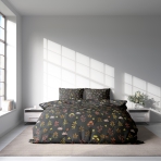 Satin påslakanset „Comforts“. Sängkläder med växtmotiv, 140x200 cm, 150x200 cm, 160x200 cm, 180x200 cm, 200x200 cm, 200x220 cm Satin påslakanset „Comforts“. Sängkläder med växtmotiv, 140x200 cm, 150x200 cm, 160x200 cm, 180x200 cm, 200x200 cm, 200x220 cm