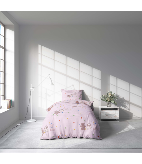 Satin påslakanset „Dreamy Dots“. Satin påslakan