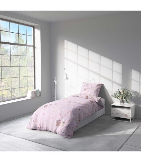 Satin påslakanset „Dreamy Dots“. Satin påslakan