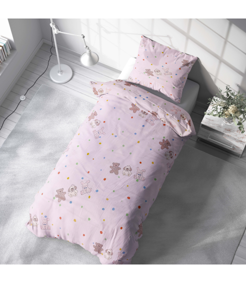 Satin påslakanset „Dreamy Dots“. Satin påslakan
