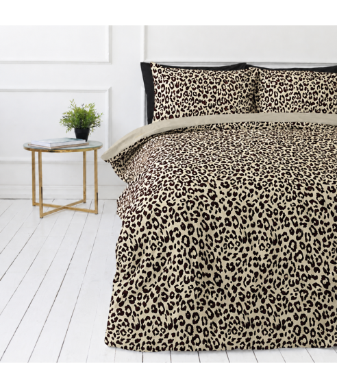 Satin påslakanset „Exotic Leopard“. Satin påslakan