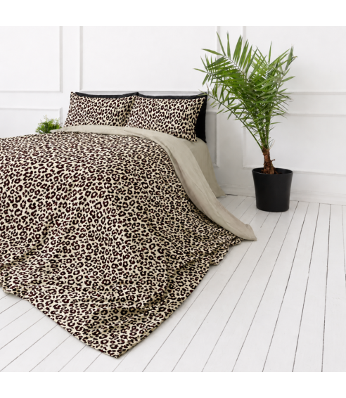Satin påslakanset „Exotic Leopard“. Satin påslakan