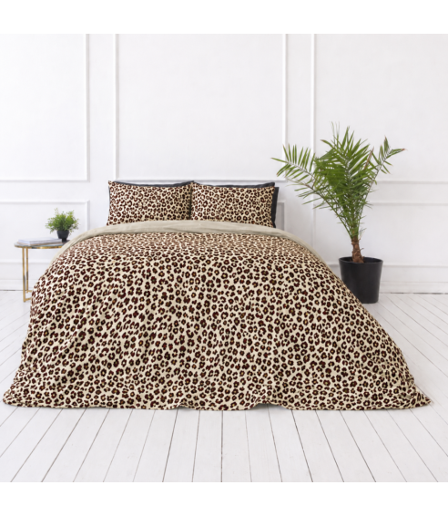 Satin påslakanset „Exotic Leopard“. Satin påslakan