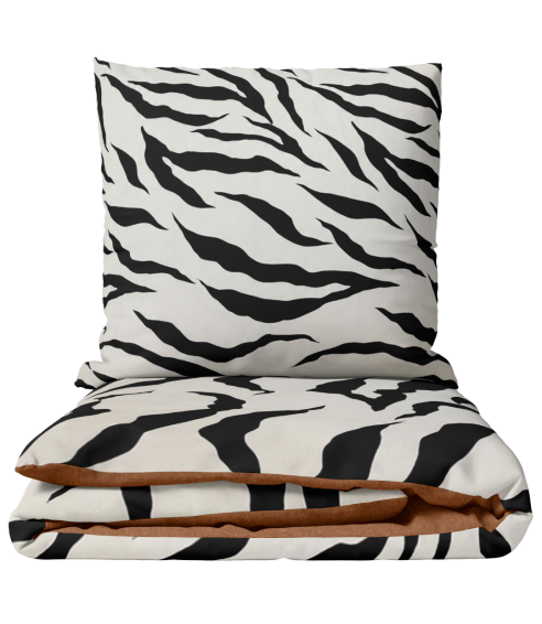 Satin påslakanset „Exotic Zebra“. Satin påslakan