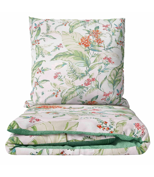 Premium satin påslakanset „Herbalia“. Satin påslakan