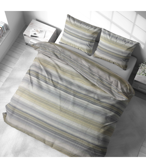 Satin påslakanset „Lineplay“. Satin påslakan