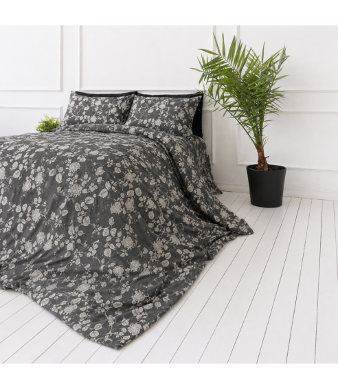 Satin påslakanset „Lunar Rose“. Satin påslakan