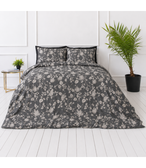 Satin påslakanset „Lunar Rose“. Satin påslakan
