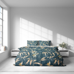 Satin påslakanset „Myrtle Tangle“. Påslakanset 150x210, 140x200 cm, 150x200 cm, 160x200 cm, 180x200 cm, 200x200 cm, 200x220 cm Satin påslakanset „Myrtle Tangle“. Påslakanset 150x210, 140x200 cm, 150x200 cm, 160x200 cm, 180x200 cm, 200x200 cm, 200x220 cm