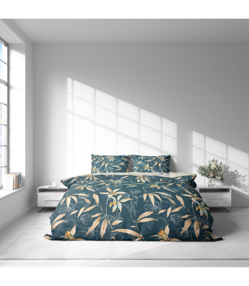 Satin påslakanset „Myrtle Tangle“. Satin påslakan