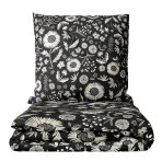 Premium satin påslakanset „Night Flowers“. Sängkläder 155x200, 140x200 cm, 200x200 cm, 200x220 cm