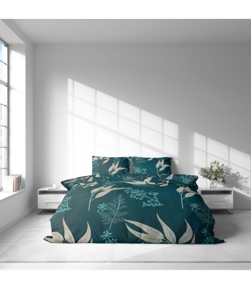 Satin påslakanset „Premium Verdure“. Satin påslakan