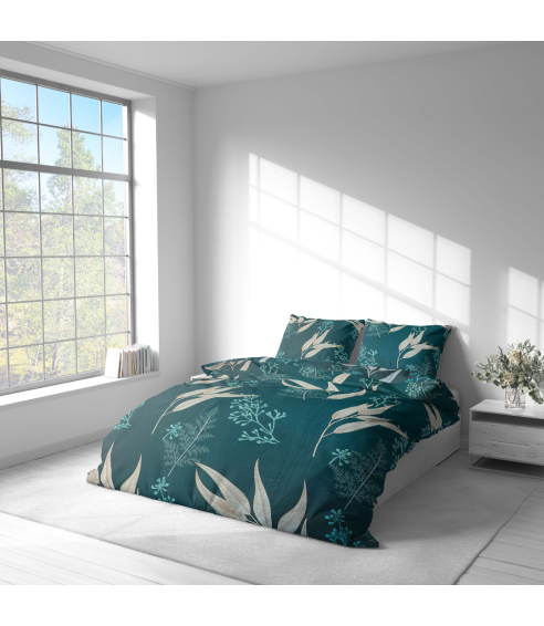 Satin påslakanset „Premium Verdure“. Satin påslakan