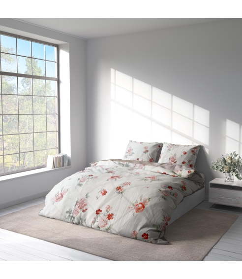 Premium satin påslakanset „Pure Romance“. Satin påslakan