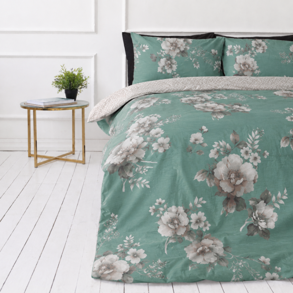 Satin påslakanset „Sage Whisper“. Mönstrade sängkläder, 140x200 cm, 150x200 cm, 160x200 cm, 180x200 cm, 200x200 cm, 200x220 cm Satin påslakanset „Sage Whisper“. Mönstrade sängkläder, 140x200 cm, 150x200 cm, 160x200 cm, 180x200 cm, 200x200 cm, 200x220 cm