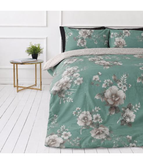 Satin påslakanset „Sage Whisper“. Satin påslakan