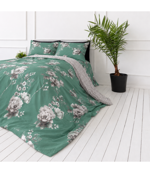 Satin påslakanset „Sage Whisper“. Satin påslakan