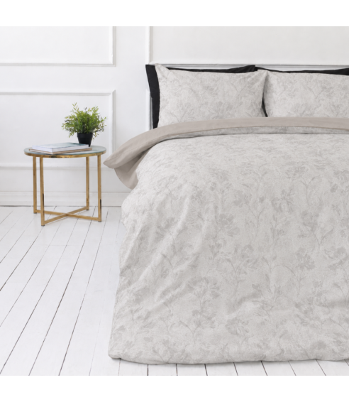 Satin påslakanset „Sand Damask“. Satin påslakan
