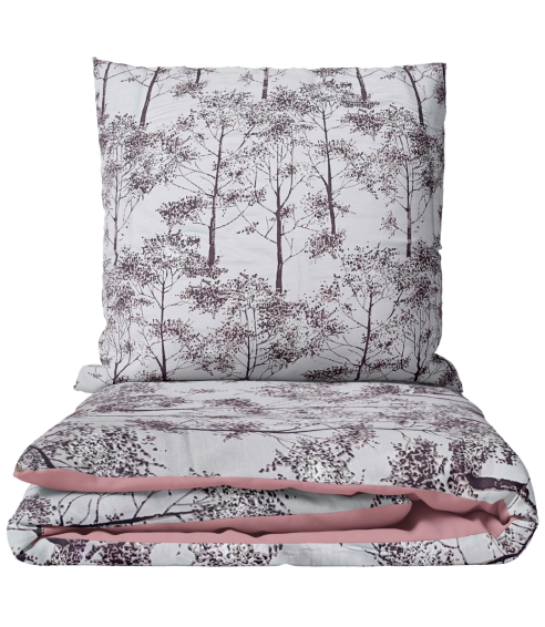 Satin påslakanset „Silent Grove“. Satin påslakan