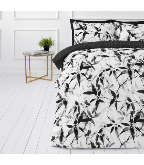 Satin påslakanset „Smoky Petals“. Satin påslakan