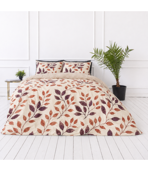 Satin påslakanset „Terracotta“. Satin påslakan