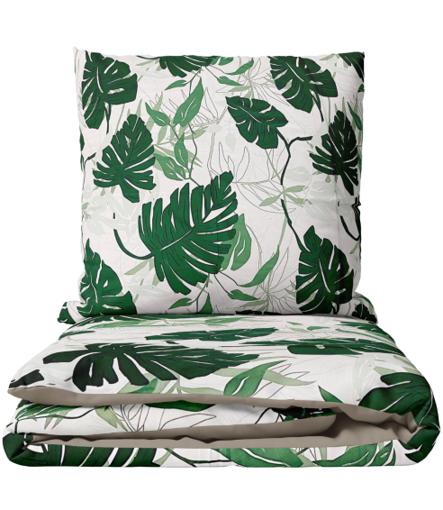 Satin påslakanset „Urban Jungle“. Satin påslakan