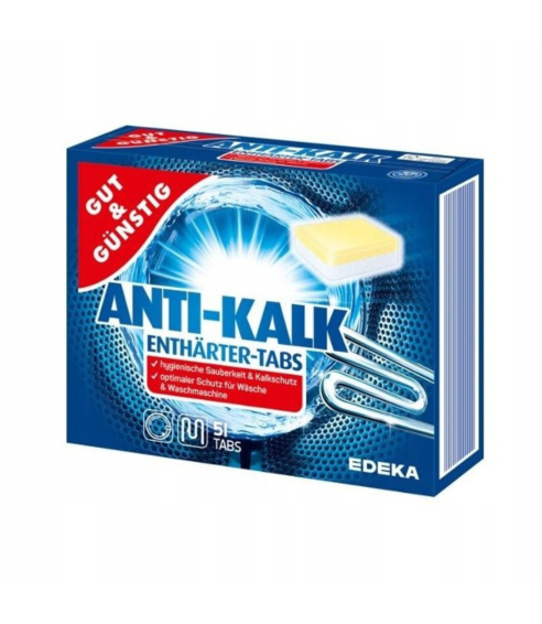 Tvättmaskinsrengöring ”Anti-kalk Edeka”. Rengöringsmedel