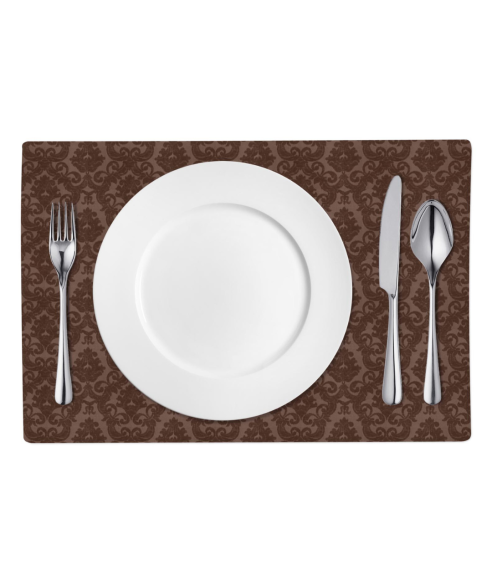 Bordsunderlägg „Brown baroque placemat“ 1 st.. Linnedukar