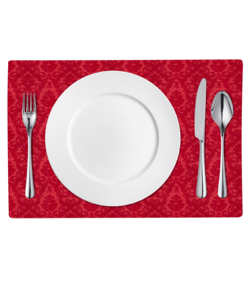 Bordsunderlägg „Red baroque placemat“ 1 st.. Linnedukar