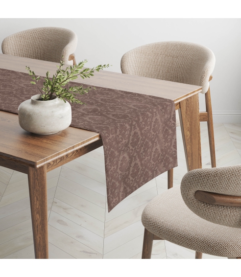 Bordslöpare “Brown Baroque table runner” 1 st.. Bordslöpare