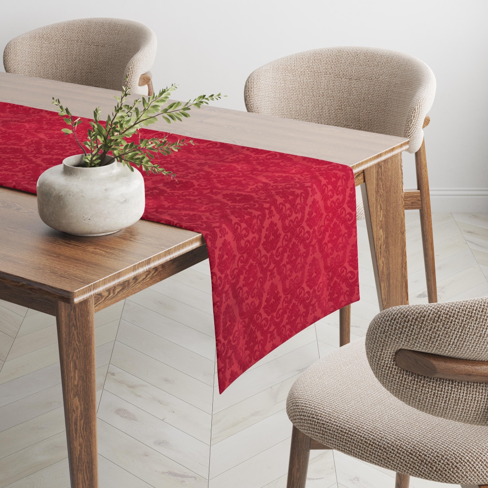 Bordslöpare „Red Baroque“ 1 st.. Bordslöpare, 40x140 cm, 40x200 cm Bordslöpare „Red Baroque“ 1 st.. Bordslöpare, 40x140 cm, 40x200 cm