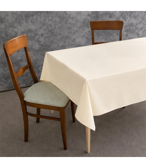 Bordsduk „Cream Calm Tablecloth“. Bomullsdukar