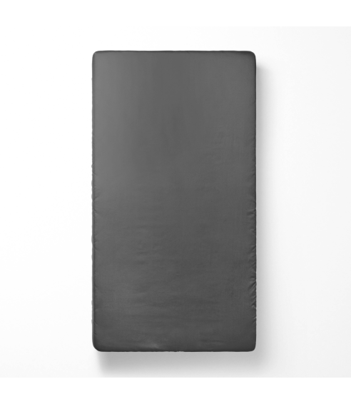 Dra-på-lakan „Dark grey jersey“. Dra på lakan 90x200