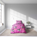 Barn sängkläder “Panda Pink”. Rosa sängkläder, 140x200 cm Barn sängkläder “Panda Pink”. Rosa sängkläder, 140x200 cm