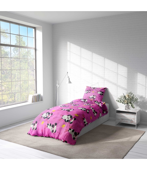 Barn sängkläder “Panda Pink”. Sängkläder barn